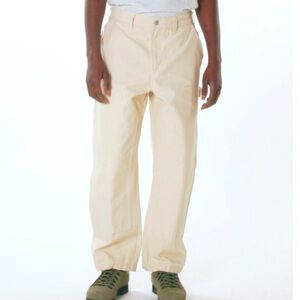 OBEY Twill Double Knee Work Pant Natural Size 36